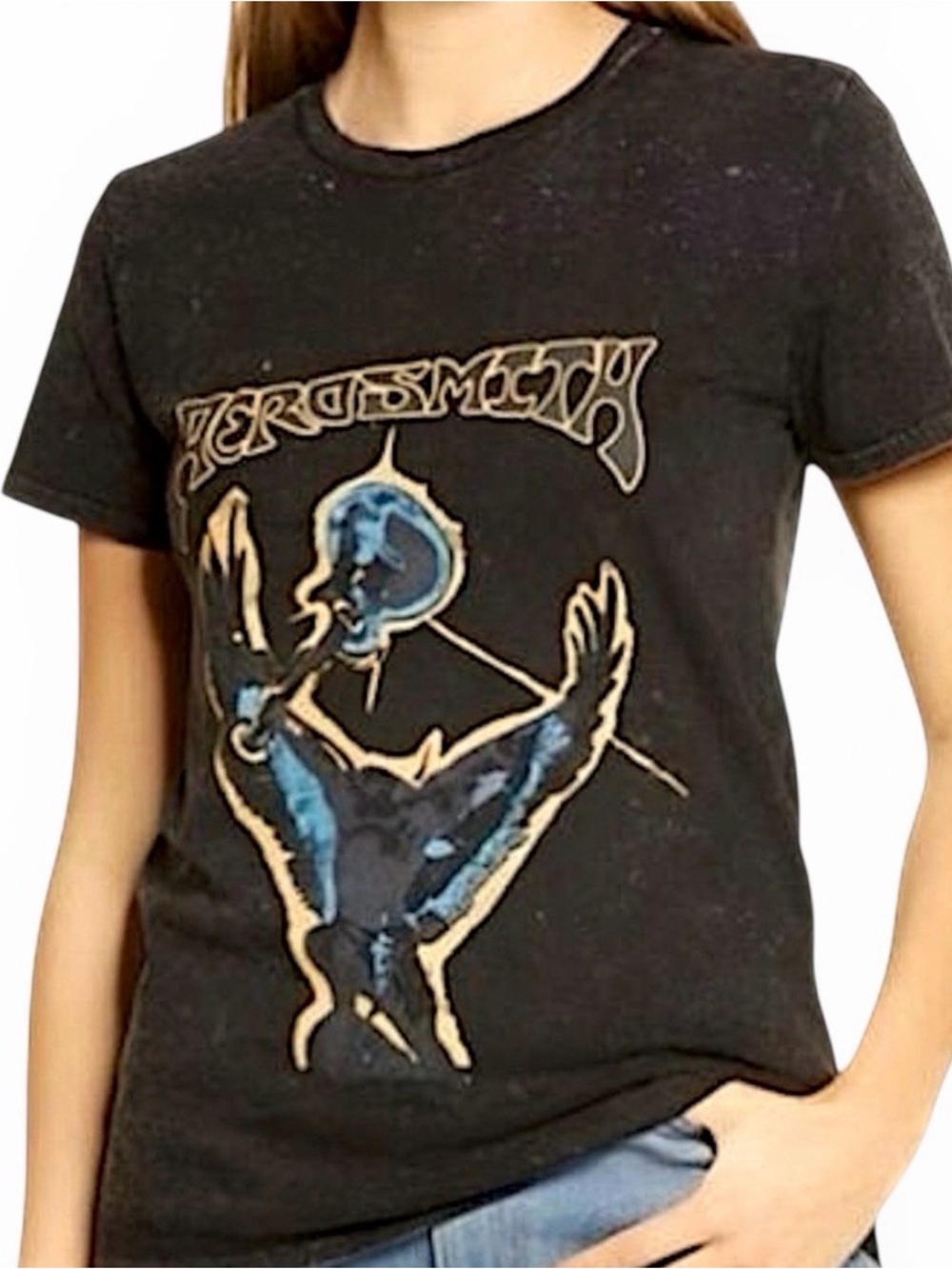 Treasure & Bond Aerosmith Vintage Wash Band Tee Shirt - Picture 7 of 12